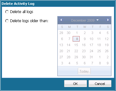 Delete Log Options