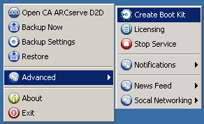 Create Boot Kit menu